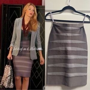 ASO Serena van der Woodsen stripe skirt